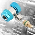 thumbnail image 3 of Quick Coupler High Low Conversion Adapter,R134 A/C Low High Quick Connector Air Conditioning Coupler Adapter Extractor Valve Core for AC Air conditioning[Blue low pressure], 3 of 9
