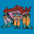 thumbnail image 3 of Dazzling Girl Women's V-Neck T-shirt Blessed and Lucky Cowgirl Cute South Vintage Retro American Heritage Tradition Tee, 3 of 7