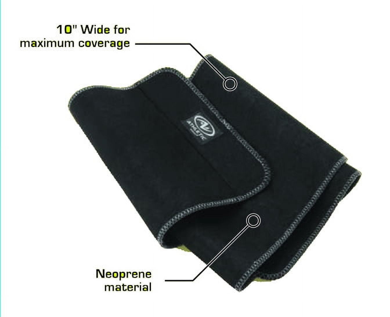 Athletic Works 10 Waist Trimmer Belt with Antimicrobial Protection, Black  