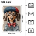 thumbnail image 2 of FORMRS 1-Subject Spiral Notebook 8" x 5" College Ruled 60 Refillable Sheet A5 Hard Cover, 2 Pack, Red Dog Artist, 2 of 7