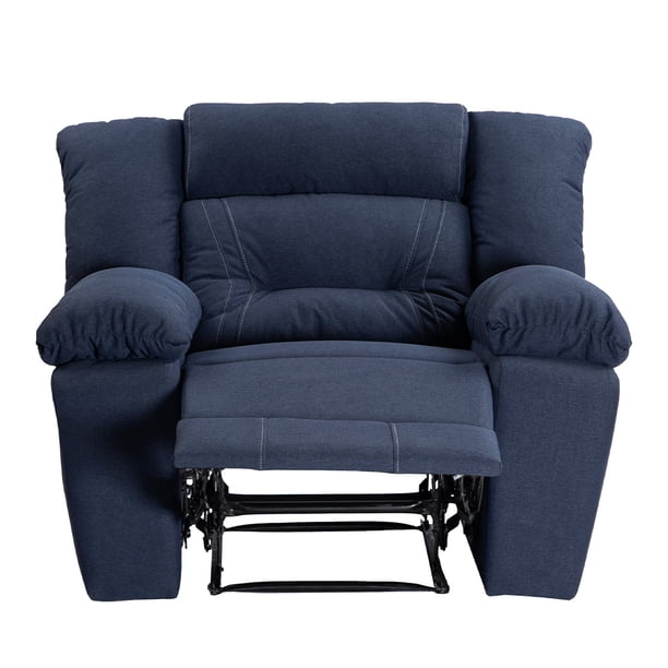 Sillón Reclinable Mecedora TRINITY Bumers 1 Plaza Azul Marino