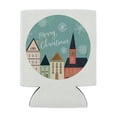 thumbnail image 2 of Christmas Village Can Cooler - Drink Sleeve Hugger Collapsible Insulator - Beverage Insulated Holder, 2 of 4