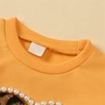 thumbnail image 3 of Sunnyoo Girls Long Sleeve Leopard Print Sweatshirt Pants Outfits 2Pcs Clothes Set, 3 of 8