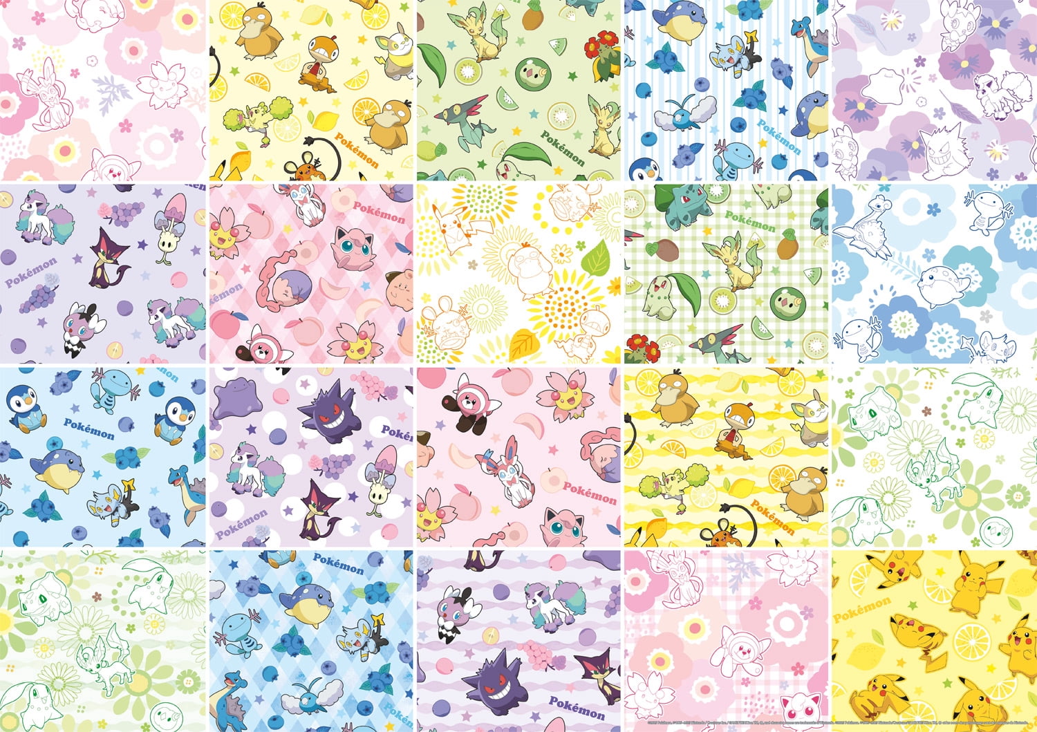 Buffalo Games Pokemon Patterns 500-Piece 21.25 x 15-inch Interlocking Jigsaw Puzzle for Adults Ages 14+