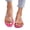 Hot Pink, variant on Women's Sandals,Cute Sandals for Women,Walking Sandals Women,Women Sandals Butterfly Rhinestone Dressy Casual Summer Comfortable Flat Beaded Sparkly Elastic Strap Beach Slippers,Black,5.5