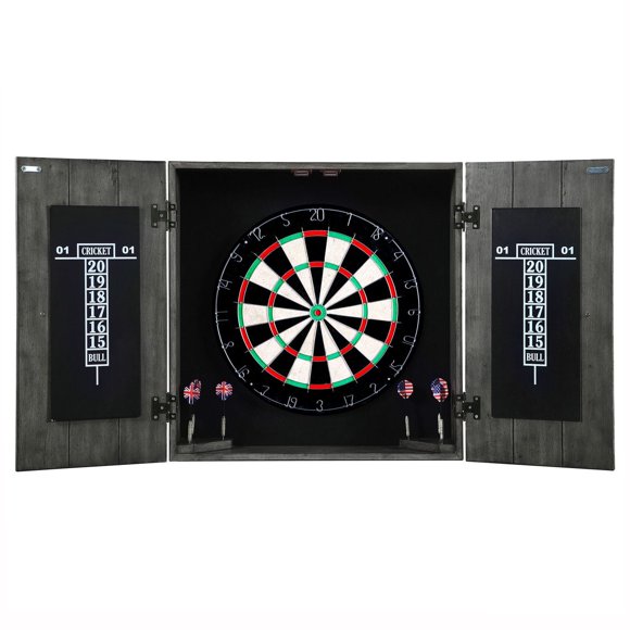 Jeu de fléchettes et placard en bois massif Drifter