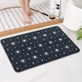 thumbnail image 4 of Dark Blue Sun Moon Star Pattern Bathroom Rugs Mat,Non Slip Microfiber Bathroom Rug,Rubber Backing,Soft Bathroom Mats for Bathroom Floor,Tub and Shower,17x27in(43x68cm), 4 of 5