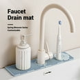 thumbnail image 4 of LLDYYDS 24 Inch Longer Faucet Mat for Kitchen Sink [5°Slope Fast Self-draining]Bathroom Kitchen Sink Splash Guard Silicone Sink Faucet Mat Splash Guard Kitchen Sink, 4 of 8