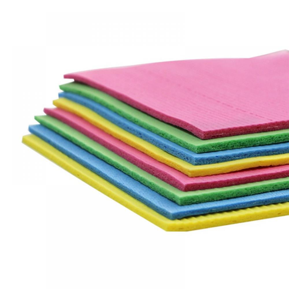 Eco-Friendly Reusable Cleaning Clothes Details about   10Pack Dishcloth Cellulose Sponge Cloths 