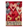 thumbnail image 2 of PHYHOO  Valentines Day Garden Flag Double Sided for Outside Heart Small Holiday Welcome Yard Decoration White, 2 of 6