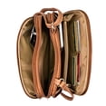 thumbnail image 3 of Bandolera MultiSac Zippy con triple compartimento, color camel, 3 of 6