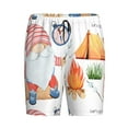 thumbnail image 4 of Naloa Gnome Camping Men's Short Pajama Pants, Lounge Comfort Shorts with Elasticized Waistband and Side Pockets - XX-Large, 4 of 9