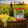 thumbnail image 7 of SQUEEZE master Cheese Tincture Herb Fruit Wine Manual Press -0.53Gallon/ 2 Litre-Power Ball Handle-Stainless Steel & Iron for Juice, Herbal Juice,Cider,Wine,Olive Oil, 7 of 7