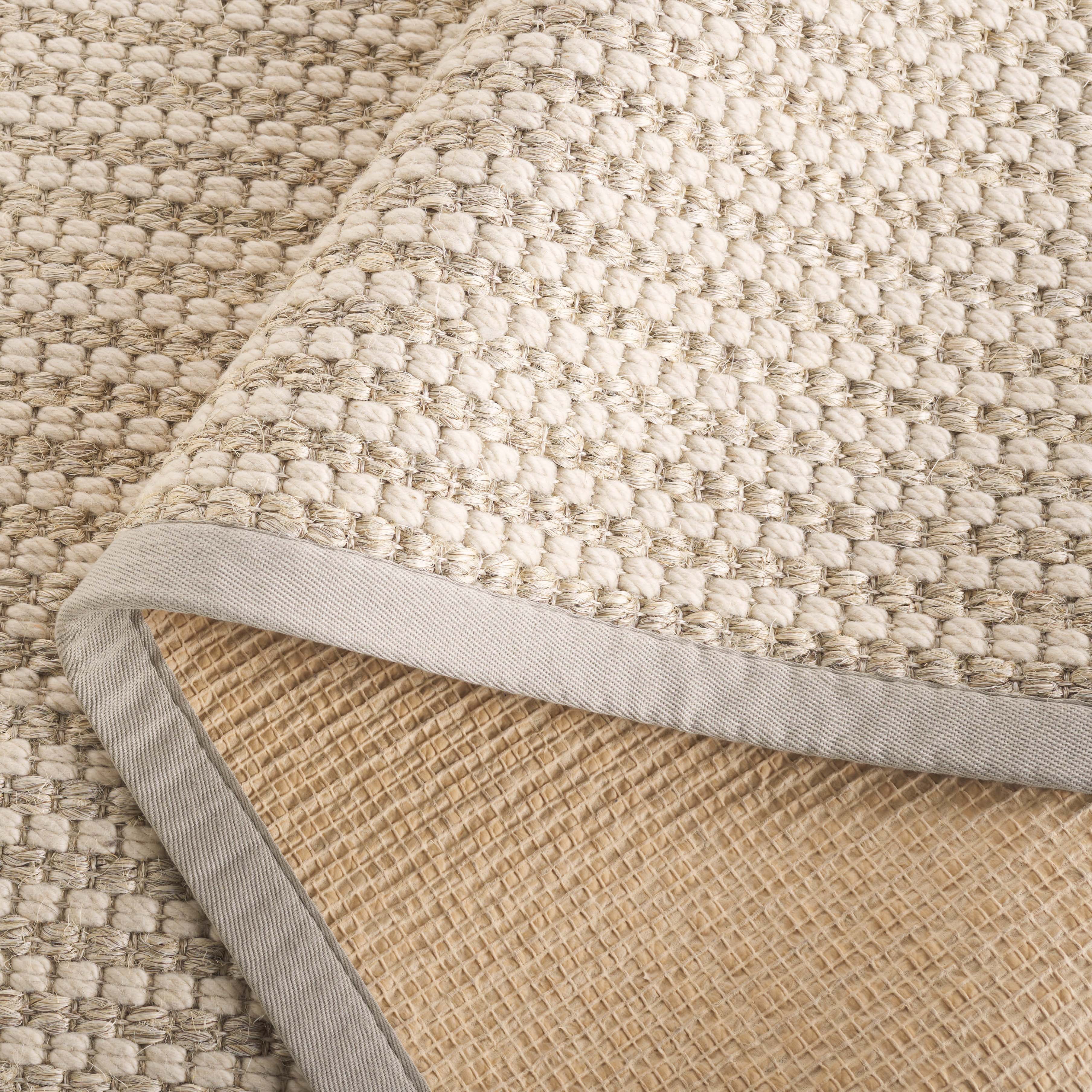 SAFAVIEH Palm Beach Trafford Solid Area Rug, Ivory, 3' x 5'