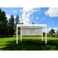 thumbnail image 3 of Wind Resistant Manual Side Shade/Screen for Villa Pergola, 10 ft., White, 3 of 4