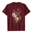 thumbnail image 2 of Hrsba Blouses for Women,Pretty Floral Print Crewneck Short Sleeve T Shirt Summer Casual Tops for Ladies, 2 of 4