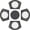 Black Gray, variant on ANHXN Large Size Wedge Placemats with Centerpiece Mat , Woven Vinyl Placemats for Round Table Washable Indoor Outdoor Table Mats Reversible Durable