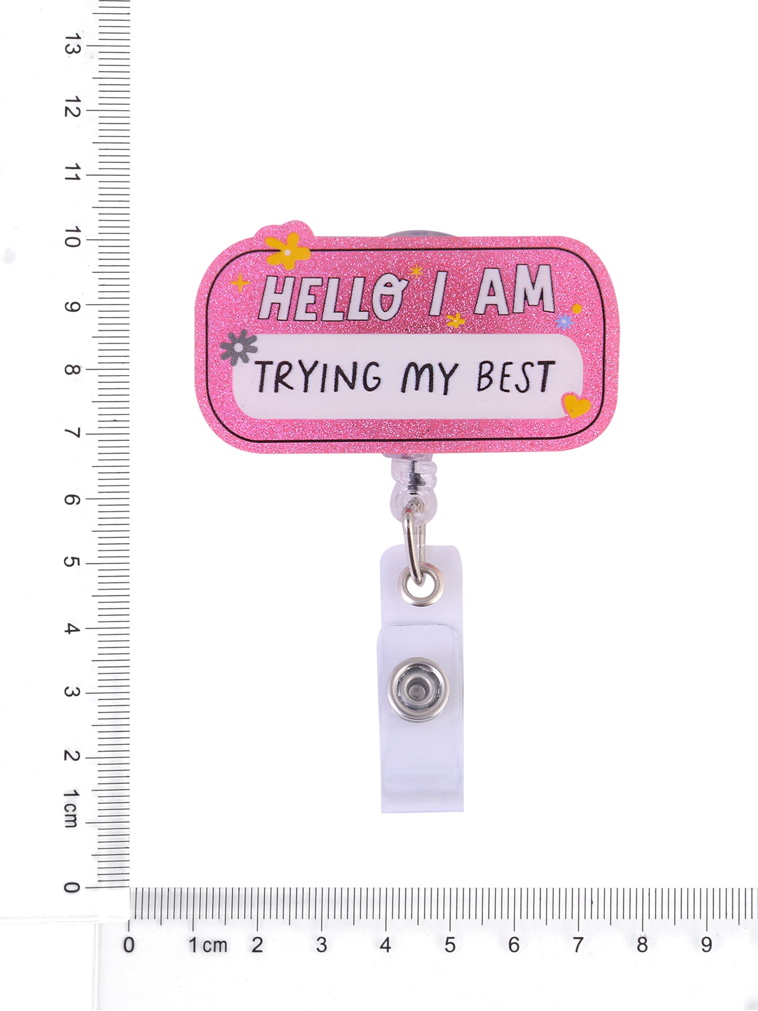 Solutions 'Hello I'm Trying My Best' Retractable Badge Reel