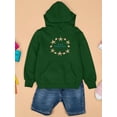 thumbnail image 3 of Buon Ferragosto Starfish Wreath Hoodie Juniors -Image by Shutterstock,  Small, 3 of 4