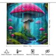 thumbnail image 2 of Magical Mushroom Forest Shower Curtain Waterproof Bathroom Curtain Set with Hooks Home Decor Bathroom Curtains 4pcs, 2 of 8