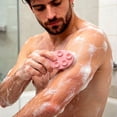 thumbnail image 4 of Silicone Body Scrubber Exfoliating Bath Brush with Suction Cup Gentle Deep Cleaning for Shower Use, 4 of 4