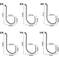 thumbnail image 2 of 100pcs Octopus Beak Offset Fishing Hooks Froged Sport Circle Hooks Sharp High Carbon Steel Fishing Hook, 2 of 8