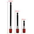 thumbnail image 4 of CR-V Red Hex Shank Quick-Release Self-Locking Extension Rod, 6.35mm (0.25in) Shank Diameter, 60mm (2.4in) Length, Type 1 - Durable, Easy-to-Use Accessory for Electric Screwdrivers, Manual, 4 of 6