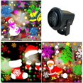 thumbnail image 4 of Lámpara de proyector de Navidad para interiores y exteriores, lámpara de mesa de baile con 16 patrones, lámpara de proyector Led giratoria de festival con patrón Hd BR  Rojo Verde, 4 of 5