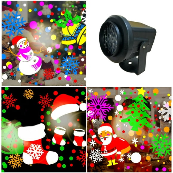 Christmas Dance Table Lamp Indoor 16 Figure Hd Festival Rotating Pattern Projection Lamp