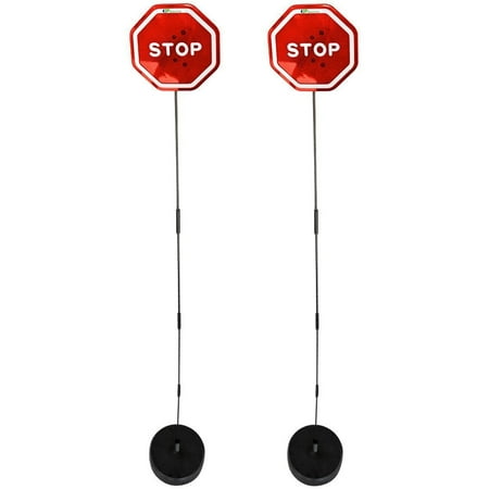 Ekarro Modern Flashing LED Stop Sign Garage Parking Assistant System Pack of