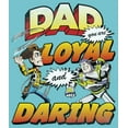 thumbnail image 2 of Girl's Toy Story Father's Day Buzz & Woody  Graphic Tee Tahiti Blue Medium, 2 of 4