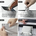 thumbnail image 2 of 150 Pack Mylar Bags for Food Storage with Oxygen Absorbers，4 Sizes (1 Gallon, 1/2 Gallon, 1 Quart, 1/2 Pint)， Heat Sealable Airtight with 150 desiccant., 2 of 7