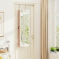 thumbnail image 2 of Costway Mirrored Wall & Door Mounted Jewelry Cabinet Storage Organizer with Lights&Drawer Pink, 2 of 10