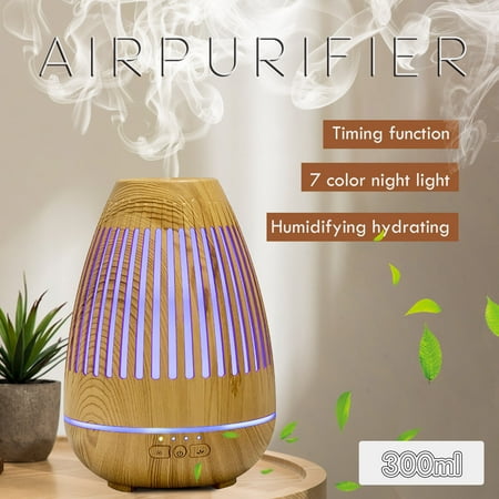

Gifts Klycj 300ML Air-Purifying Aroma Diffuser Diffuser Atomizing Silent Humidifier