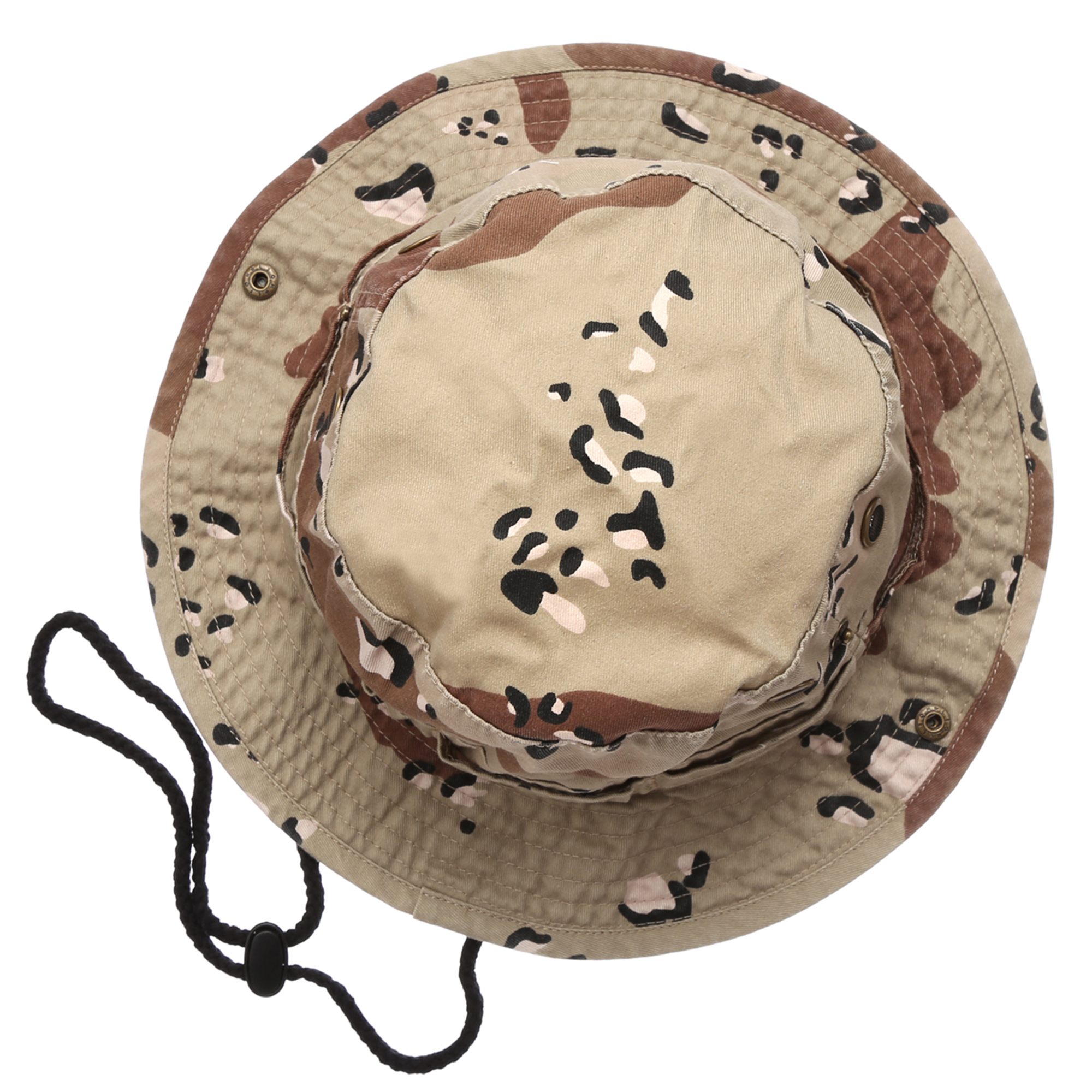 Summer Outdoor Boonie Hunting Fishing Safari  Bucket Sun Hat with adjustable strap - image 3 of 5