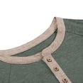 thumbnail image 7 of Gytharion Men's Long Sleeved Shirts Fashion Solid Casual Henley Shirt Stretchy Loose Breathable Button Round Neck Tops for Men, 7 of 7