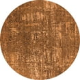 thumbnail image 1 of Ahgly Company Indoor Round Oriental Orange Industrial Area Rugs, 7' Round, 1 of 4