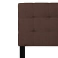 thumbnail image 5 of Bowery Hill Modern Queen Fabric Panel Headboard in Dark Brown, 5 of 9