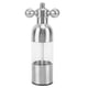 thumbnail image 1 of Molinillo de pimienta profesional recargable con rotor de cerámica, grosor ajustable, manual, molinillo de sal y pimienta para cocina, plateado, pequeño, 1 of 10