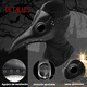 thumbnail image 3 of Kit Máscara De Doctor Peste Para Pico Halloween 3pzs Xtellar negro, 3 of 4