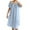 Blue, variant on Uaswgudfs Women's Off Shoulder Nightgown with Removable Pads, Casual Midi Sleep Dress, Comfortable Loungewear Nightdress for Women Blue L
