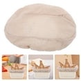 thumbnail image 4 of Masteelf Bread Proofing Basket Cloth Liner for Baking Use Beige Cotton and Linen Reusable 4pcs Suitable for 30cm Oval Basket, 4 of 10