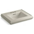 thumbnail image 6 of Kohler K-2239-4 Memoirs Classic 24" Fireclay Pedestal Bathroom Sink - Off White, 6 of 8