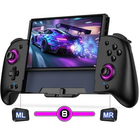Joypad for Nintendo Switch/OLED Joy Cons, ESYWEN Switch Controller with Handheld Grip Double Motor Vibration,Replacement for Nintendo Switch Controller-Black