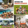 thumbnail image 4 of Watermelon Outdoor Rug for Patio/Deck/Porch, Non-Slip Large Area Rug 5 x 8 Ft, Summer Fruit Green Tropical Palm Leaf Flower Indoor Outdoor Rugs Washable Area Rugs, Camping Rug Carpet Runner, 4 of 8