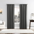 thumbnail image 2 of Sun Zero Laredo 2-Pack 100% Blackout Rod Pocket Window Curtains Panel Pair, 2 of 7
