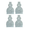 thumbnail image 3 of Billuyoard 4 piezas de soporte de tenedor de cuchara de Navidad portátil reutilizable decorativo de Navidad con forma de muñeco de nieve vajilla Kits de decoración para fiestas Billuyoard HA068291-00B, 3 of 6