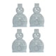 thumbnail image 2 of Wosthever 4 piezas de tela de Navidad cuchara tenedor titular portátil reutilizable Navidad temática vajilla moneda caramelo organizador Accesorios Kits de decoración para fiestas Wosthever HA068291-00B, 2 of 6