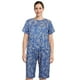 thumbnail image 1 of HITIME Pijama para Mujer de Seda de Leche Talla M, Conjunto de Playera y Pantalón Tobillero, Tela Ultra Suave y Transpirable para Lounge o Dormir, 1 of 7