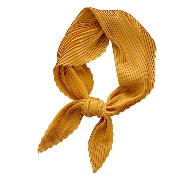 Bufandas plisadas de color sólido, bufanda pequeña para mujer, bufanda de seda lisa y ligera, bufanda de primavera, bufanda decorativa, bufanda para el cuello para mujer
